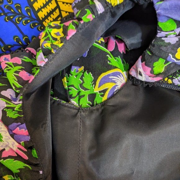 Miss Elliette California Vintage 1960s Garden Party Cotton Floral Maxi Dress- M* - Picture 15 of 16